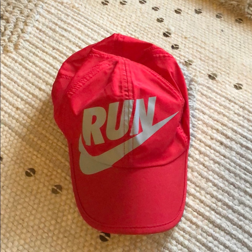 Red Nike Dri Fit Running Hat
